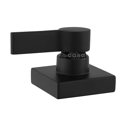 Acabamento Registro Quadrado Alavanca Metal Preto