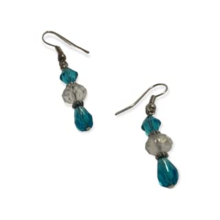 HandmadeCrystals and Beads Drop Earrings by Larimar
