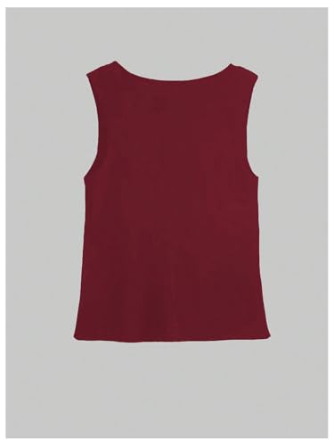 Image of GORGLITTER Women's Sleeveless Knit Sweater Vest Top Tredny Dressy Button Up Business Casual Cardigan Vest Going Out Top