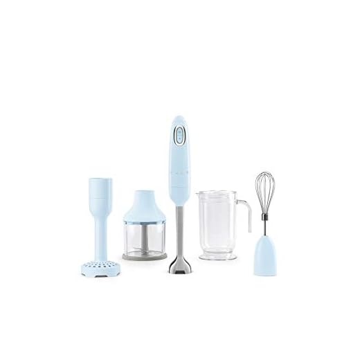 Smeg Batidora de mano HBF02PBEU, Azul Pastel