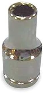 Westward 1EZU6 Socket, 1/4 In Dr, 12 Point, 9mm, 1 In L