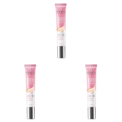 Image of POND'S Bb+ Cream For All Skin Types,Ivory Lightweight Natural Foundation,18G,For Even Skin Tone,With Vitamin Enriched Cream&Light Foundation,Spf 30 Pa++,Instant Spot Coverage,Pack Of 3