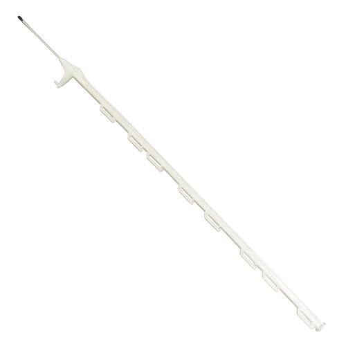Electric Fence Poly Posts 4ft X40 (Various Colours Fencing Stake Plastic 1200MM) (White)