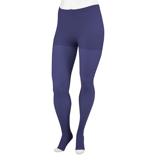 Image of Juzo Soft 2001 Pantyhose 20-30 mmHg Open Toe Compression Hose for Men & Women, Short