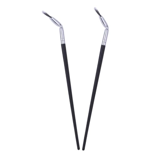 Healeved Fan Shaped Eyelash Brush Wands 2pcs Lower Eyelash Brush Double Ended Makeup Brush Lightweight Skin Safe for Makeup