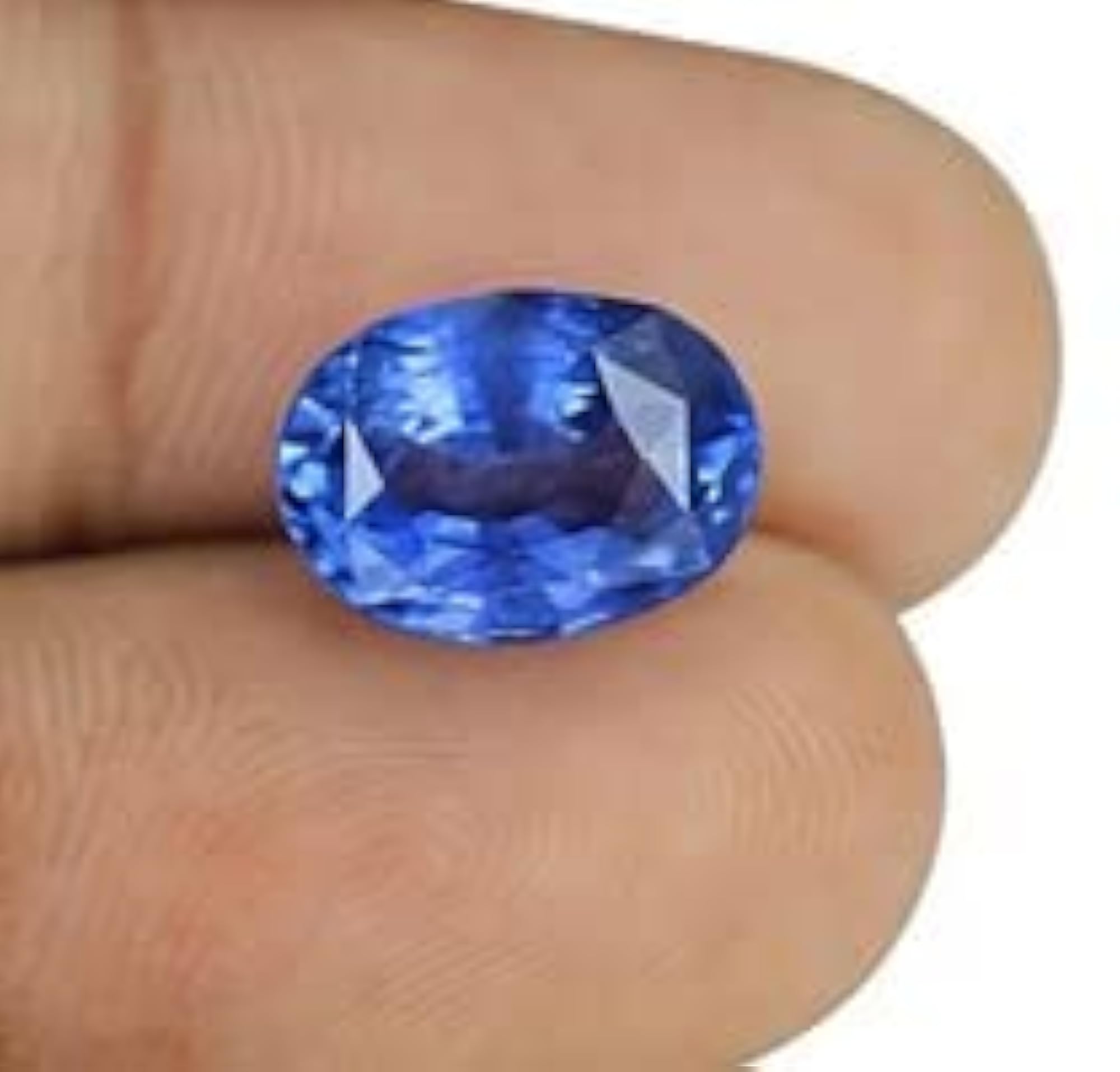 Certified Blue Sapphire Loose Gemstone, 7.25 Ratti