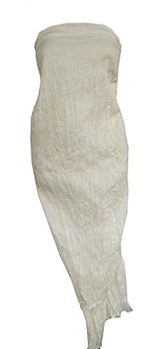 Rastogi Handicrafts Damen-Badeanzug, einfarbig, mit Bommel Gr. onesize, weiß Cover