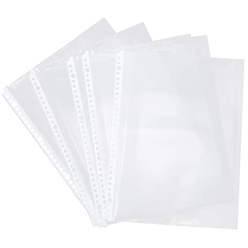 30 Pack Clear Document Protectors - Heavy Duty 7 Mil A4 Sheet Protectors For Office & School