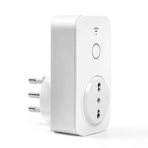 Meross Presa Intelligente WiFi, Presa Wifi Italiana 16A, Smart Plug(Type L) Spina Energy Monitor, Funzione Timer, APP Controllo, Compatibile con SmartThings, Amazon Alexa, Google Assistant, 2.4Ghz
