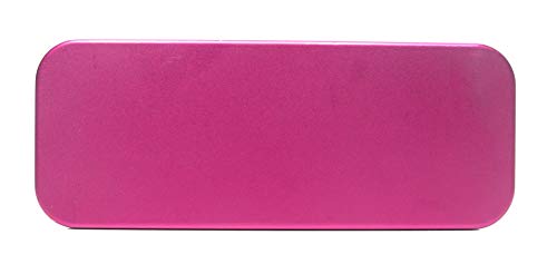 Flossfish Single Mini Pencil Box, Pink. Use as Pencil, Makeup, Jewelry, Gift, Candy, Favor or Birthday Gift Box