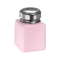 sourcing map Lösemittel Alkohol Spender 120ml(4oz) Drückbare Flüssigkeit Spender Pumpe mit Dichtung Edelstahl Deckel für Aceton Reiniger Poliermittel Entferner Rosa – Ansicht 3