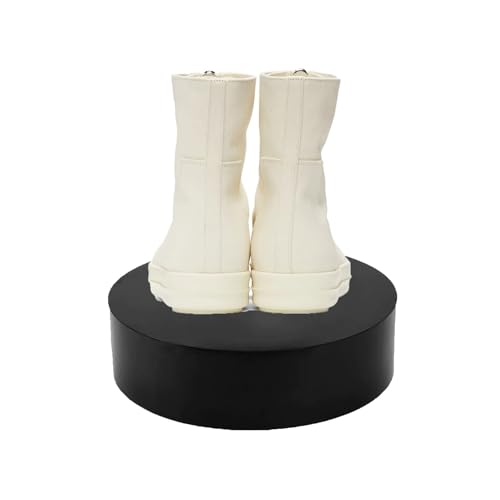 Présentoir cylindrique noir 40x15cm sur socle pour mannequin et décoration