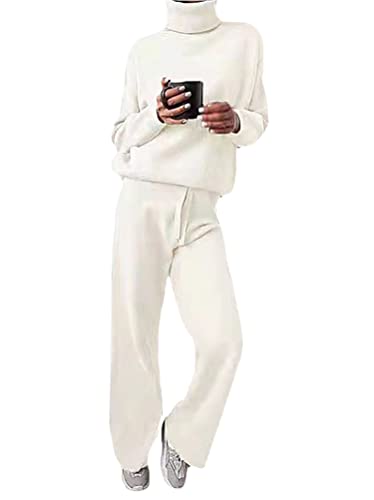 Survêtement tricoté femme ensemble jogging yoga chaud confortable et élégant pour le sport