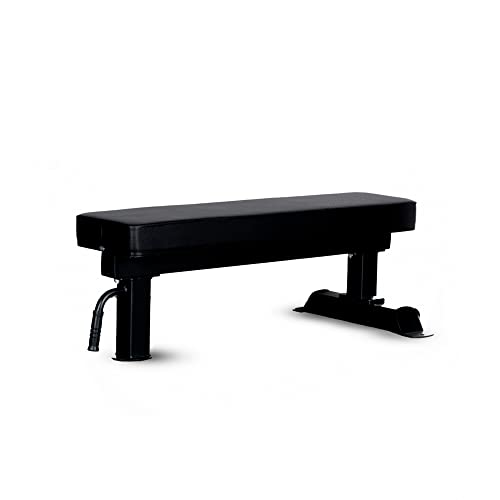 Bells Of Steel Powerlifting Flat Weight Bench 2.1 - Commercial And Home Gym Exercise Equipment For Bench, Shoulder, Military Press, Bent Over Rows - 4In Thick Flat Bench Weight Bench, 1000 Lb Capacity #TOP5