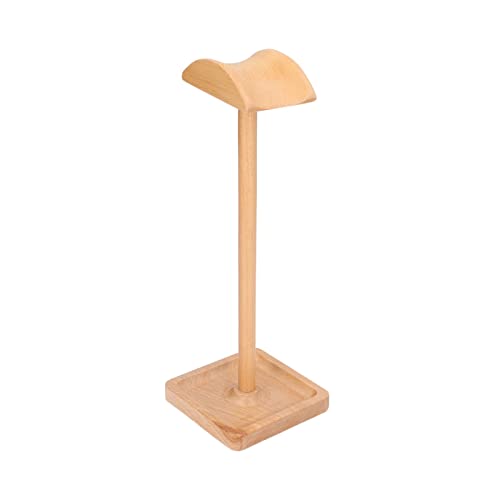 Xiuganpo Support de Casque en Bois, Cintre Ergonomique pour Moniteur de Bureau en Bois Massif pour Le Bureau à Domicile