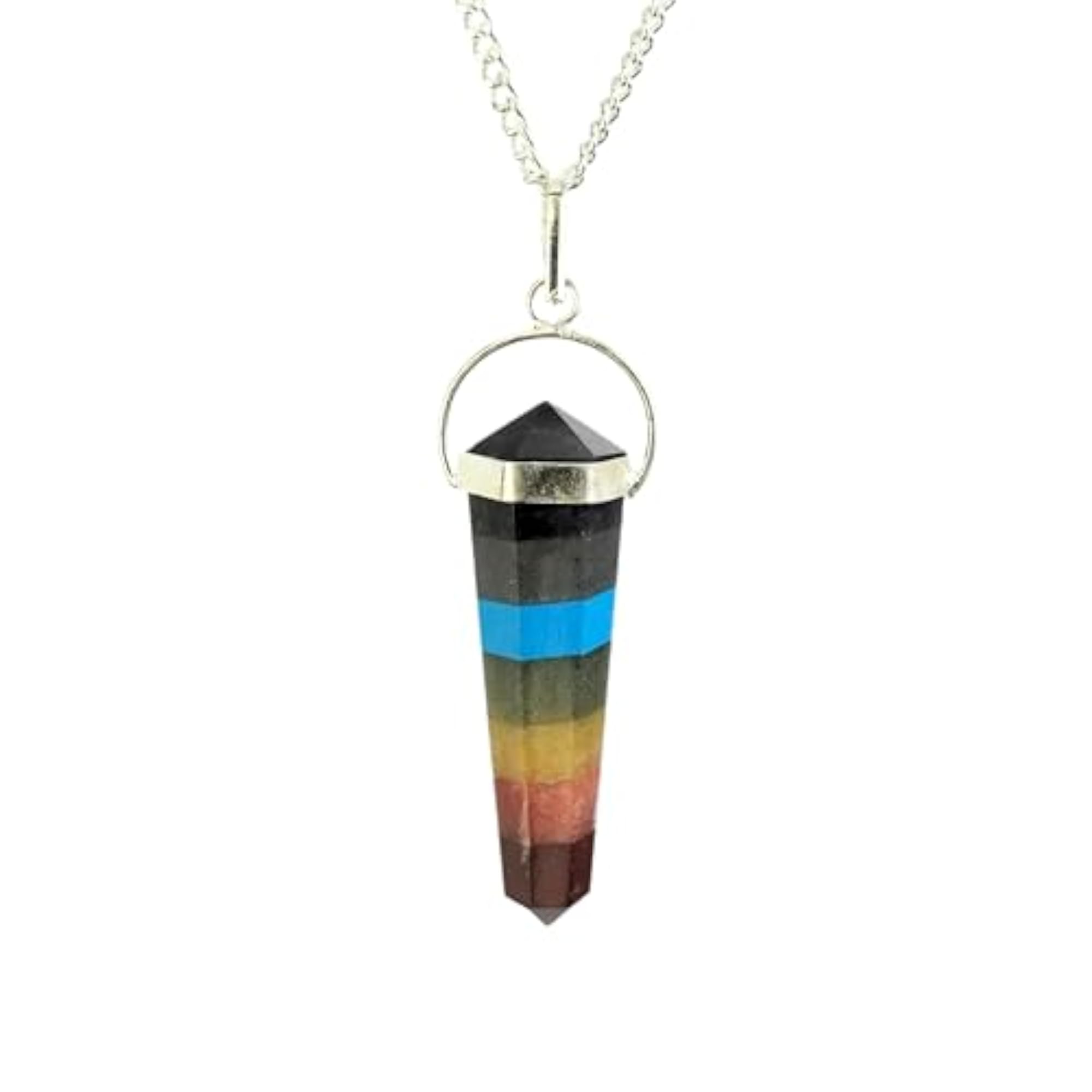 Charged Double Terminated Crystal Pendant Necklace