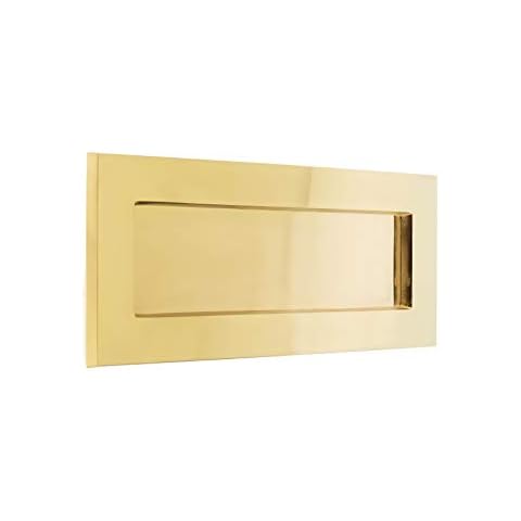 Traditional Polished Brass Letter Box Plate Cover
