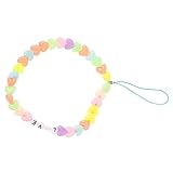 FONDOTIN Chaîne De Té éphone Perlée Style Lanière Décorative Pour Té éphone Avec Charme En Perles Attache De Poignet Pour Smartphone Accessoire Tendance Pour Té éphone Portable