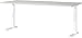 Produktbild Germania Schreibtisch 7912-642, in Lichtgrau/Weiß, me. höheneinst., 180 x 91 x 80 cm (BxHxT)