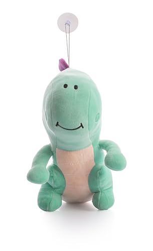 Image of Dimpy Stuff Dino Plush Toy - Green 23 cm (9 inch) - Ultra-Soft Squishy Nursery Decor Children