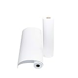2 Pack - White Kraft Paper Roll 17.75” x 100’ Each (200ft Total) Premium Thick 50 lb Paper for...