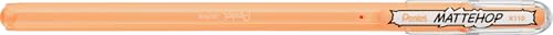 Bolígrafo Pentel MatteHop Gel Punta 1.0mm Naranja Claro Pack 12