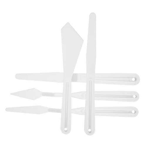 HAPINARY Painting Art Spatulas Oil Painting Supplies 5pc Set for Canvas Drawing and Pigment Mixing