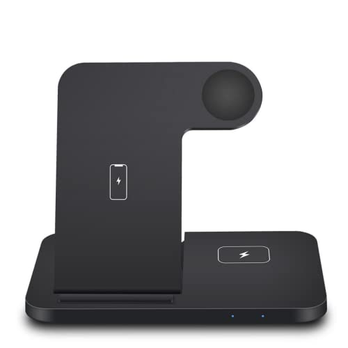 Kit Base Carregador Indução para iPhone 8 em diante + Fonte QC3.0 (3 em 1)