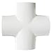 Charlotte Pipe Schedule 40 1-1/4 in. Slip x 1-1/4 in. Dia. Slip PVC Cross