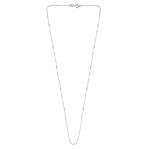 AeraVida Stylishly Sleek 0.5 Mm Box Chain.925 Sterling Silver Necklace | Sterling Silver Box Chain 16", 18", or 20" | Plain Silver Chain Necklace | Sterling Silver Necklace for Women2