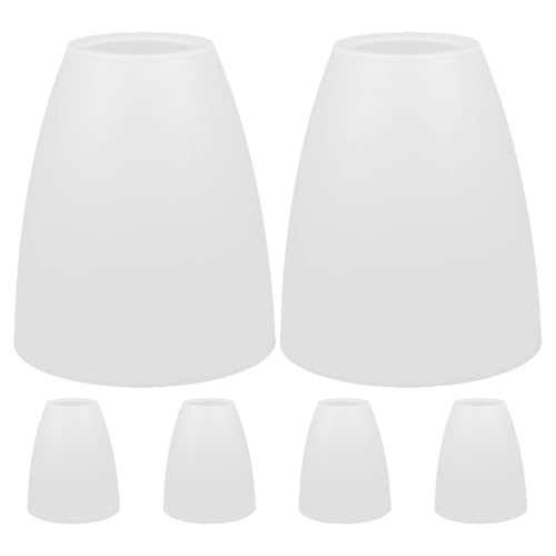 La Mejor Lista de Pantallas para lamparas de buro que puedes comprar esta semana. 41 LIFKICH Pantallas Para LáMparas De Mesa De PláStico 6 Piezas Reemplazo De Pantalla De LáMpara De Cabeza Plana Cubierta Decorativa Para Dormitorio Sala De Estar