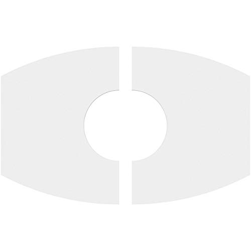 Image of Ekena Millwork CMP20X13KY2-06000 Kailey Architectural Grade PVC Contemporary, Two Piece Urethane Ceiling Medallions 20 inchW x 13 3 /8 inchH x 6 inchID x 10 3 /4 inchC x 1 inchP