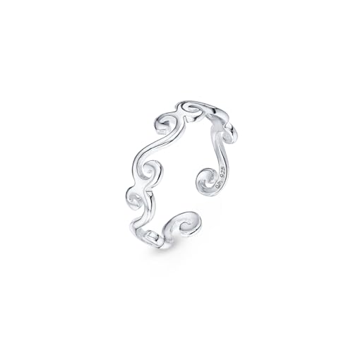 Amberta 925 Sterling Silber Zehering Verstellbar Damen | Delfin...