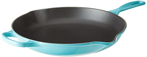 Le Creuset Enameled Cast Iron Signature Iron Handle Skillet, 11.75" (2-3/8 qt.), Caribbean