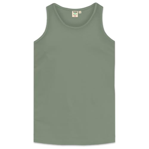 Image of D555 Mens Adults Fabio Plain Muscle Vest Khaki 6XL