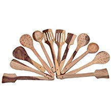 Wooden Spoons Made by Ultra Designs Beautifully Designed Set of 12 peices