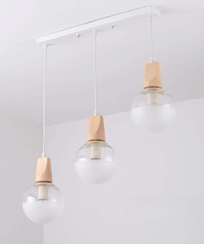 Lumière créative en verre suspendu MOCHAMIK salon chambre et restaurant 3 lampes
