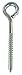 Eyebolt, 3/8In, 3/4In, Wood Screw, PK10