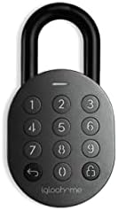 Igloohome Smart Padlock with Silicone Cover Kit - Smart Lock, No Internet Needed, Grant Remote Access via Bluetooth 4.1 / Pin / App (Android/iOS), - Lock for Gate, Bike, Locker, Chain, Storage Unit