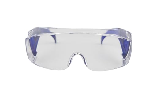 Image of Karam ES007 Safety Goggles with Clear Lens | Scratch & Impact Resistant | Safety Glasses for Multipurpose Use for Pollution, Dust, Riding & Construction Work
