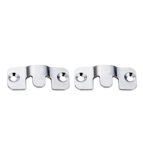 Image of 10 /2 Pcs Stainless Steel Picture Frame Hook Wall Hanger Fasteners for Photo Frame Picture Hanging Bracket Furniture Hardware - (Color: 19 x 44mm 2PCS)