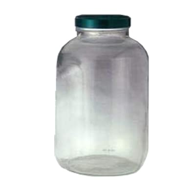 Qorpak GLC-02241 Safety Coated Clear Standard Wide Mouth Bottle with 70-400 Black Phenolic Pulp/Tin Foil Lined Cap, 8 oz (Pack of 24)