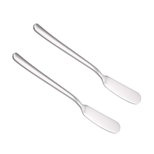 BEBEMOKO Stainless Steel Butter Knife Set 2 Pieces Easy to Use Ideal for Baking Pastry and Catering