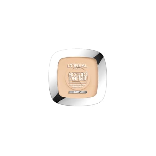 L'Oréal Paris - Poudre Fondante Perfectrice Bienfaisante - Enrichie en Pigments Minéraux & Acide Hyaluronique - Tous les Types de Peaux - Accord Parfait - Teinte : Ivoire Rosé (1.R) - 9 g L'Oréal Paris - Poudre Fondante Perfectrice Bienfaisante - Enrichie en Pigments Minéraux & Acide Hyaluronique - Tous les Types de Peaux - Accord Parfait - Teinte : Ivoire Rosé (1.R) - 9 g