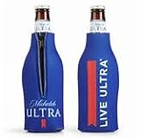 Michelob Ultra Zipper 12oz Bottle Coolie Cooler Set Of 2