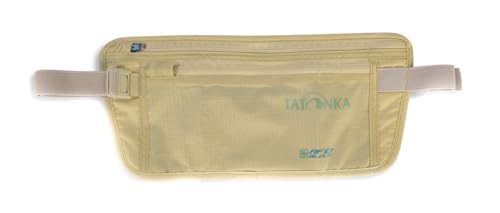 Tatonka Skin Moneybelt Int. RFID B - Flache Bauchtasche mit TÜV-zertifiziertem RFID-Blocker und Zwei Reißverschluss-Fächern - Hüfttasche für Frauen und Männer