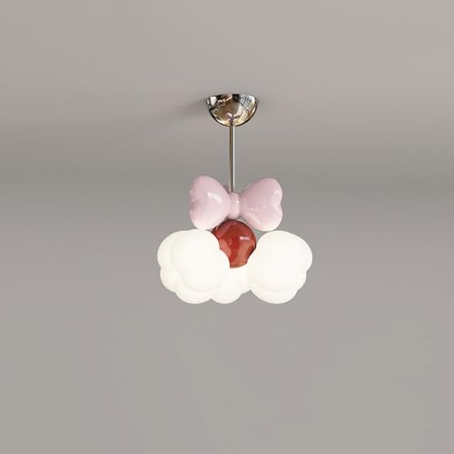 Chambre d'enfant sans lumière agressive grâce au plafonnier nuage blanc