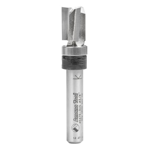 Image of Amana Tool - 45475-3US Carbide Tipped Up Shear Face Plunge Template 3 /8 Dia x 1 /2 x 1 /4 In