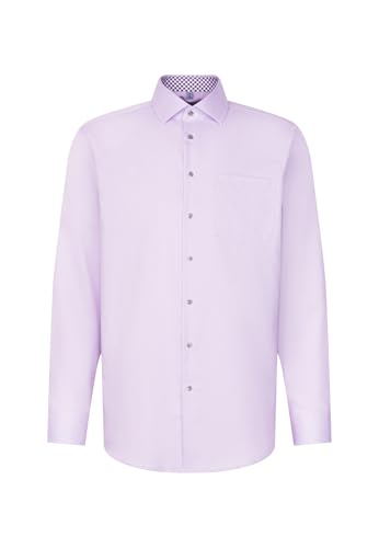 Seidensticker Herren Business Hemd, Lila, 46 EU Seidensticker Herren Business Hemd, Lila, 46 EU