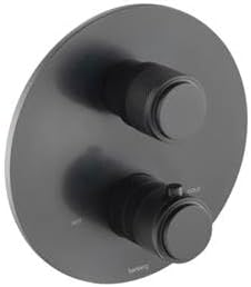 3/4" Thermostatic Shower Valve With Volume Control & TrimMatte Black
